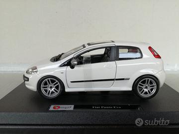 MODELLO AUTO FIAT PUNTO EVO WHITE BURAGO
