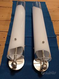 Coppia lampade parete  vetreria Vistosi 