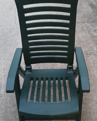 Sdraio da giardino pieghevole e regolabile