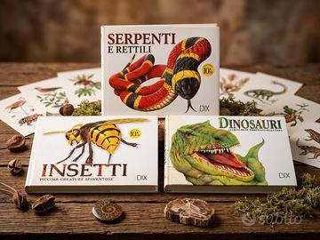 3 Libri “Dinosauri”,“Rettili”,“Insetti” - DIX edit