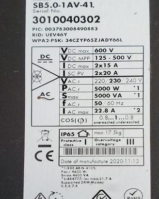 inverter per pannelli fotovoltaici