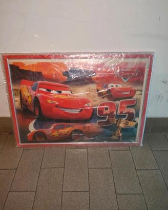 Quadro cars con puzzle incorniciato