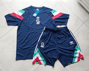 Maglia e pantaloncino Italia vintage adidas XL