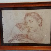 quadro d EPOCA MATERNITÀ B. Cascella 