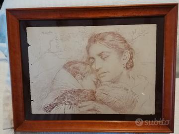 quadro d EPOCA MATERNITÀ B. Cascella 