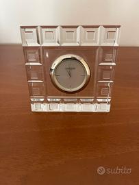 Orologio da tavolo in cristallo