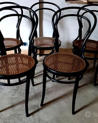 6 Seide tipo Thonet/bistrot