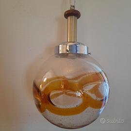 Lampadario in vetro di Murano anni 70