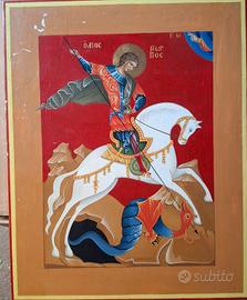 Quadro Miracolo di San Giorgio e il drago