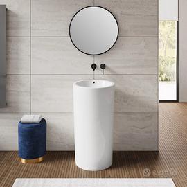 Lavabo freestanding 46x85h cm in ceramica