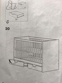 Lettino Ikea Stuva con cassetti