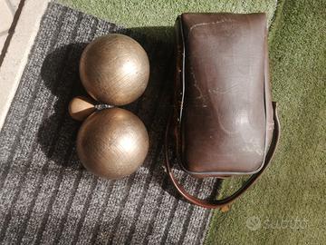 bocce n. 2 con boccino legno
