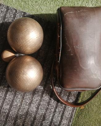 bocce n. 2 con boccino legno