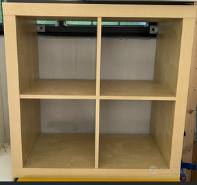 Scaffale / Libreria a 4 cubi stile IKEA Kallax