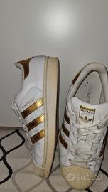 Adidas superstar hotsell bianco oro