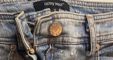 Jeans ginocchio swarovski