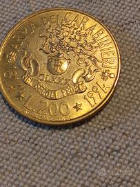 moneta da 200 lire del1994