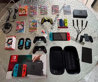 NINTENDO SWITCH + ACCESSORI + 7 VIDEOGIOCHI