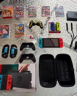 NINTENDO SWITCH + ACCESSORI + 7 VIDEOGIOCHI
