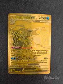 carta ultra rara dorata pokemon