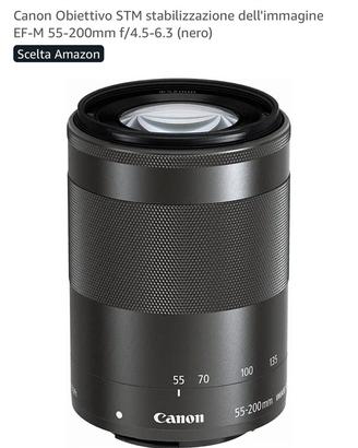 Zoom canon macchinetta mirrorless come nuovo