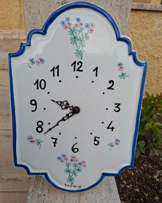 orologio da muro in ceramica