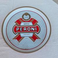 Vassoio rotondo Birra Peroni vintage.
