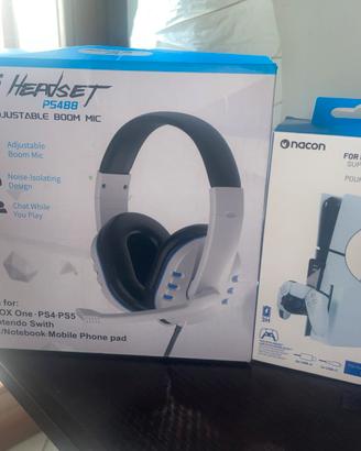 Nacon Cuffie P5 PS488 + Hub Carica PS5 Slim