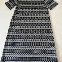 Abito lanacaprina con stampa simil missoni