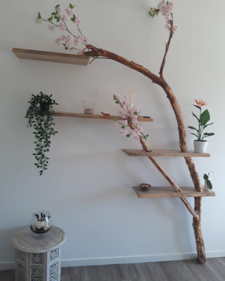 Arredo artigianale con legno pregati