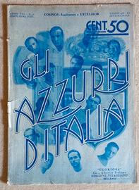 Rivista Cosmos Maggio 1933 Gli Azzurri d'Italia 