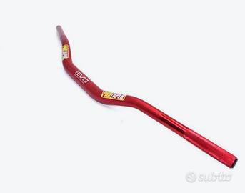 manubrio moto pro taper rosso 28mm