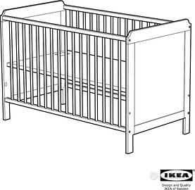 Culla in legno Ikea Leksvik