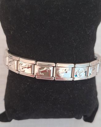 Bracciale stile "Nomination" con ancore 