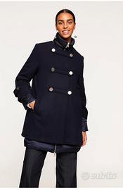 Cappotto Motivi lana blu +piumino a parte. Tg.44