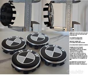 4 COPRIMOZZO CERCHI LEGA BMW 56 MM STEMMA BORCHIA