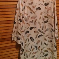 abito a tunica con maniche 3/4