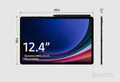 Samsung Galaxy Tab S9+ Fe, s-pen, cover