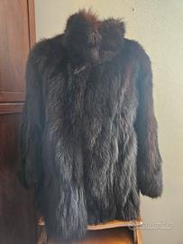 Pelliccia volpe nera 3/4 elegante