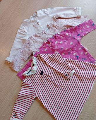 set autunnale bambina 6-9 mesi