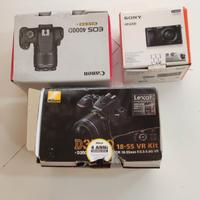 Lotto 3 Fotocamere Nikon / Canon, Sony,