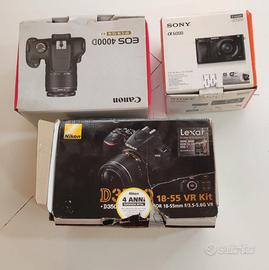 Lotto 3 Fotocamere Nikon / Canon, Sony,