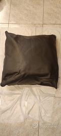 Cuscino sfoderabile ecopelle 65x65cm zip quadrato