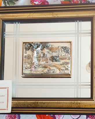 Quadro decorativo con bassorilievo