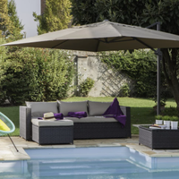 Ombrellone a Braccio Laterale 3x3 Tortora