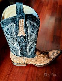 STIVALI IN PITONE TG. 9 1/2