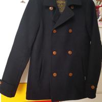 Cappotto blù doppio petto da uomo tg M