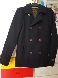 Cappotto blù doppio petto da uomo tg M