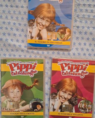 3 dvd Pippi calzelunghe