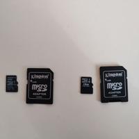 Lotto schede SD e microSD 2-4–16–32-64GB